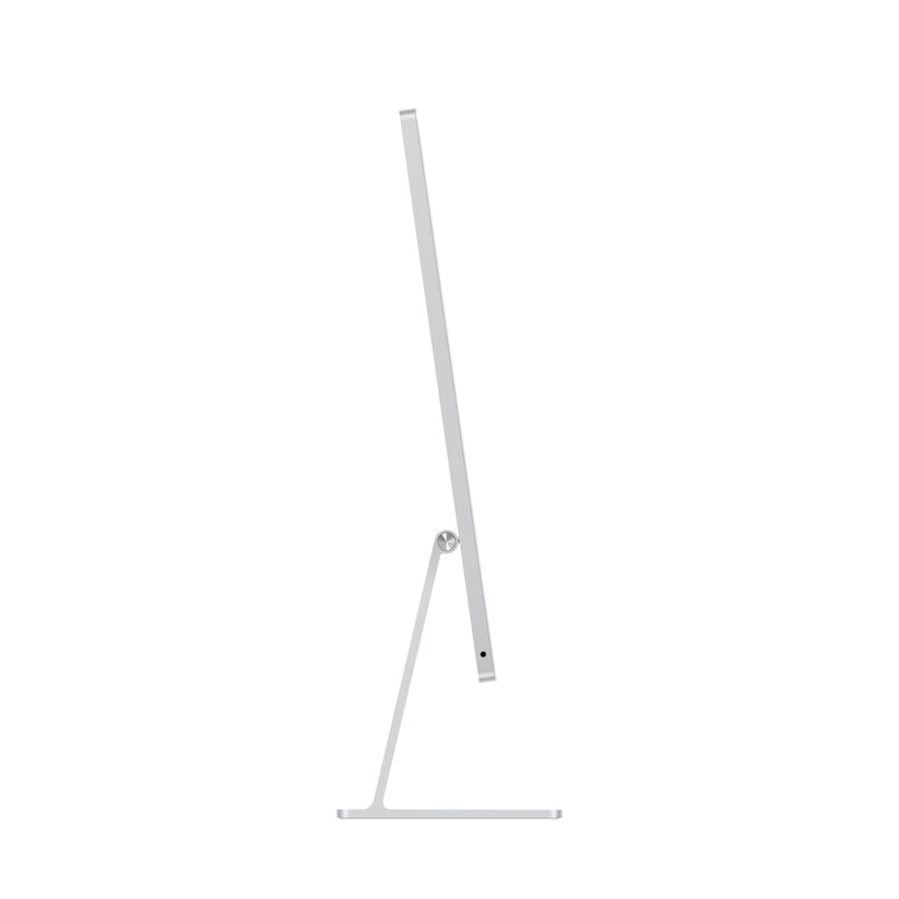 Minimalist side view profile of the 24-inch iMac Retina 4.5K M4 8-core GPU 256GB Silver at Tradeline.
