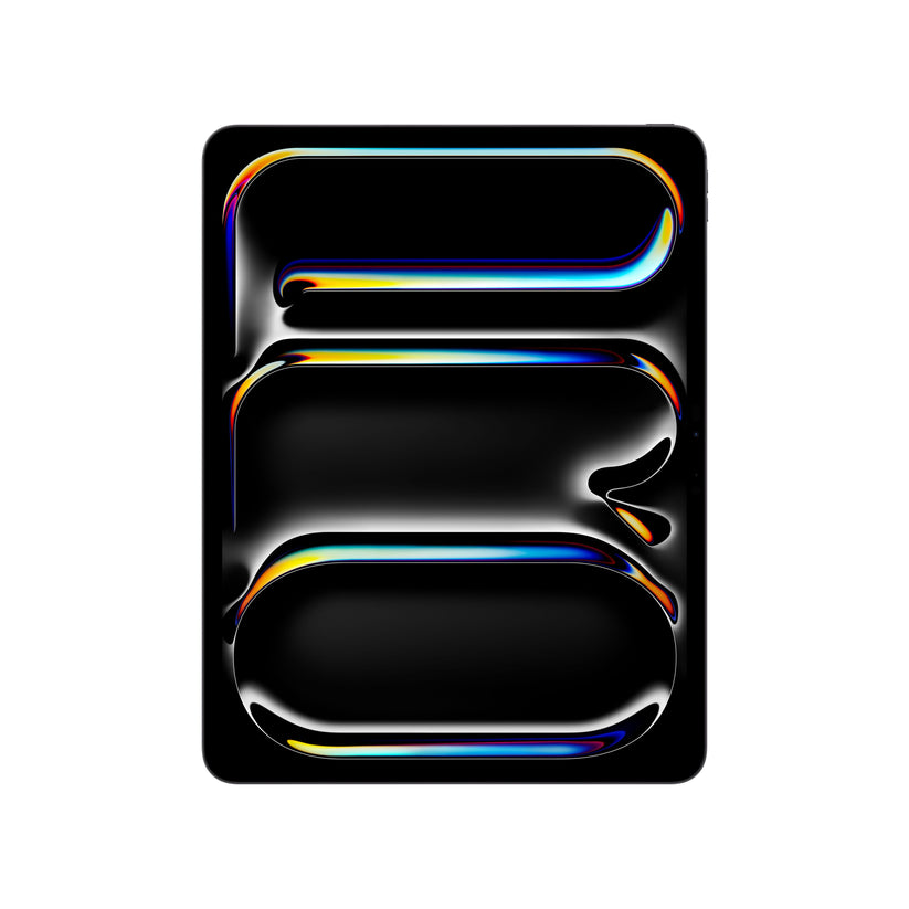 Front display view of the Apple iPad Pro M5 13-inch Wi-Fi 1TB Nano-texture in Space Black at Tradeline.