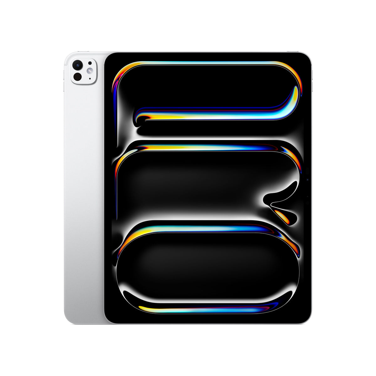 Back and side view of the Apple iPad Pro M5 13-inch Wi-Fi 1TB Standard Glass Silver at Tradeline.