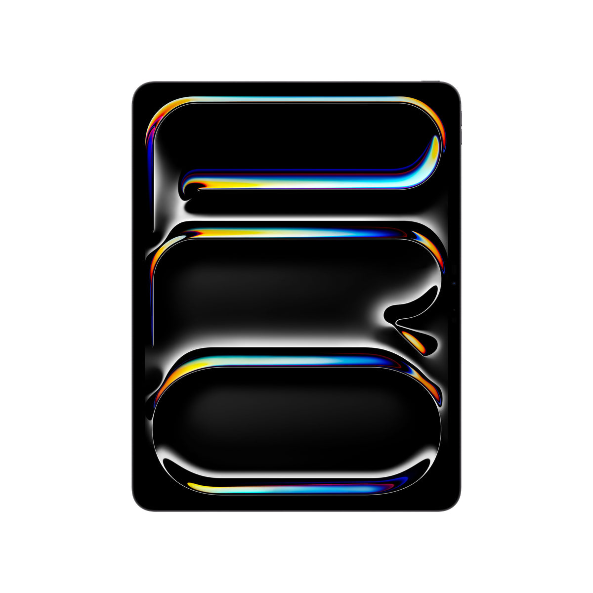 Front display view of the Apple iPad Pro M5 13-inch Wi-Fi 256GB Standard Glass Space Black at Tradeline.