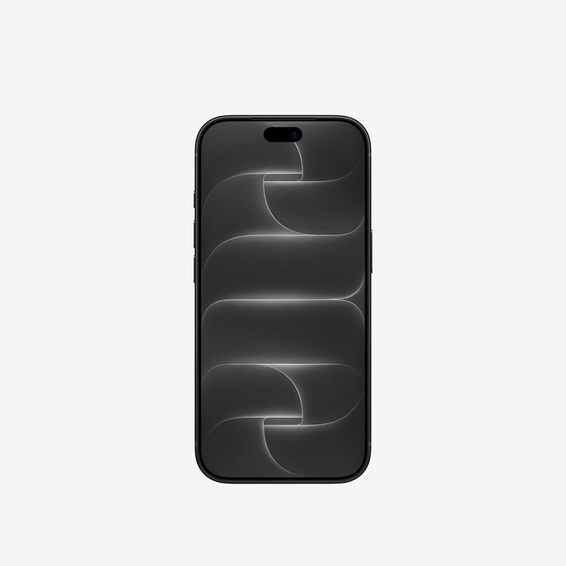 Front view display of the sleek Apple iPhone 18 Pro 1TB Black edition at Tradeline Egypt.
