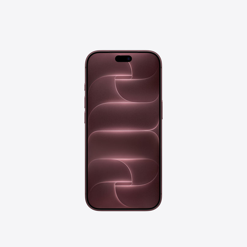 Front display screen view of the Apple iPhone 18 Pro 1TB Burgundy from Tradeline Egypt.