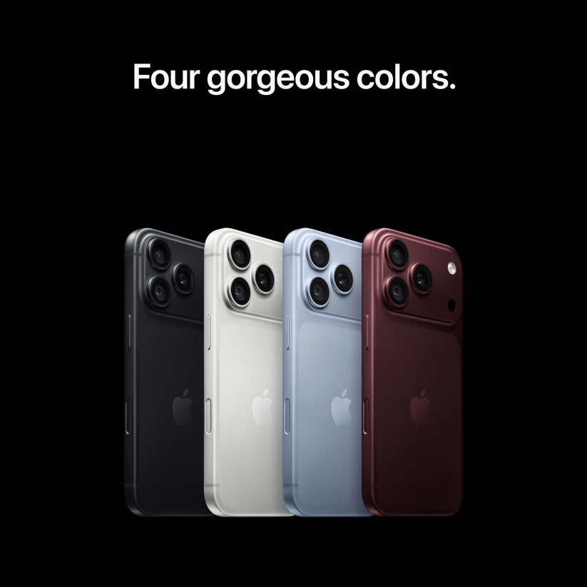 iPhone 18 Pro 2TB Silver shown alongside the complete four-color range at Tradeline.