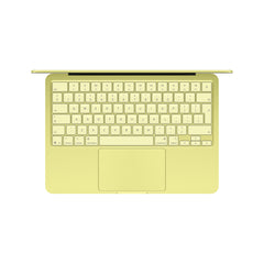 Top view of the integrated Magic Keyboard on the 13-inch MacBook Neo 256GB Citrus from Tradeline.