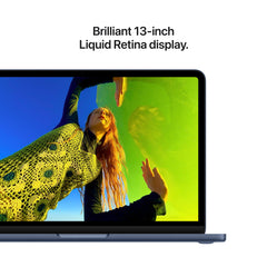 Close-up perspective of the vibrant 13-inch display on the MacBook Neo A18 Pro 512GB Indigo at Tradeline.