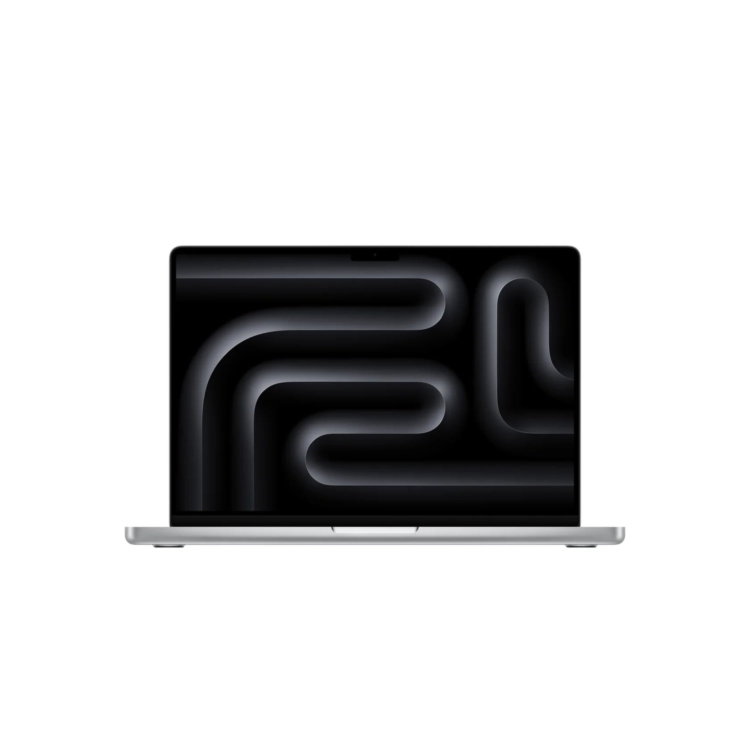 Front view of the 14-inch MacBook Pro silver available at Tradeline.