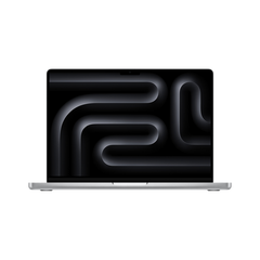 Front display view of the high-performance 16-inch MacBook Pro M5 Max 40-core GPU 2TB Silver at Tradeline.