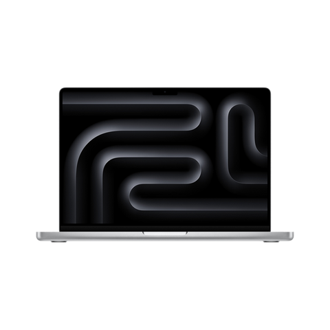 Front display view of the 16-inch MacBook Pro M5 Pro 18-core CPU 20-core GPU 1TB Silver at Tradeline.