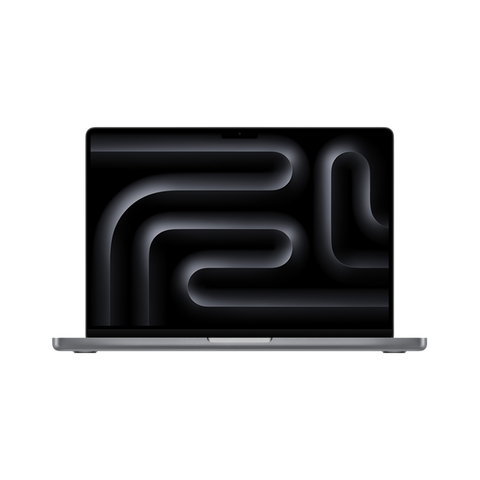 Front display view of the 16-inch MacBook Pro M5 Pro 18-core CPU 20-core GPU 1TB Space Black at Tradeline.