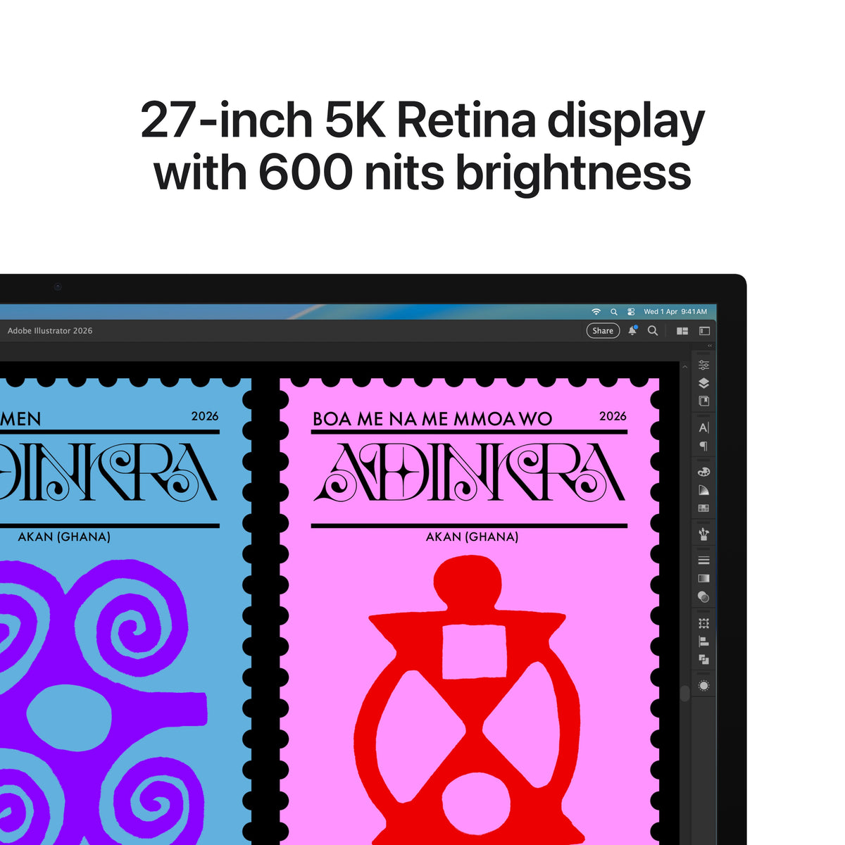 Feature graphic highlighting the 27-inch 5K Retina display on the Apple Studio Display Standard glass at Tradeline.