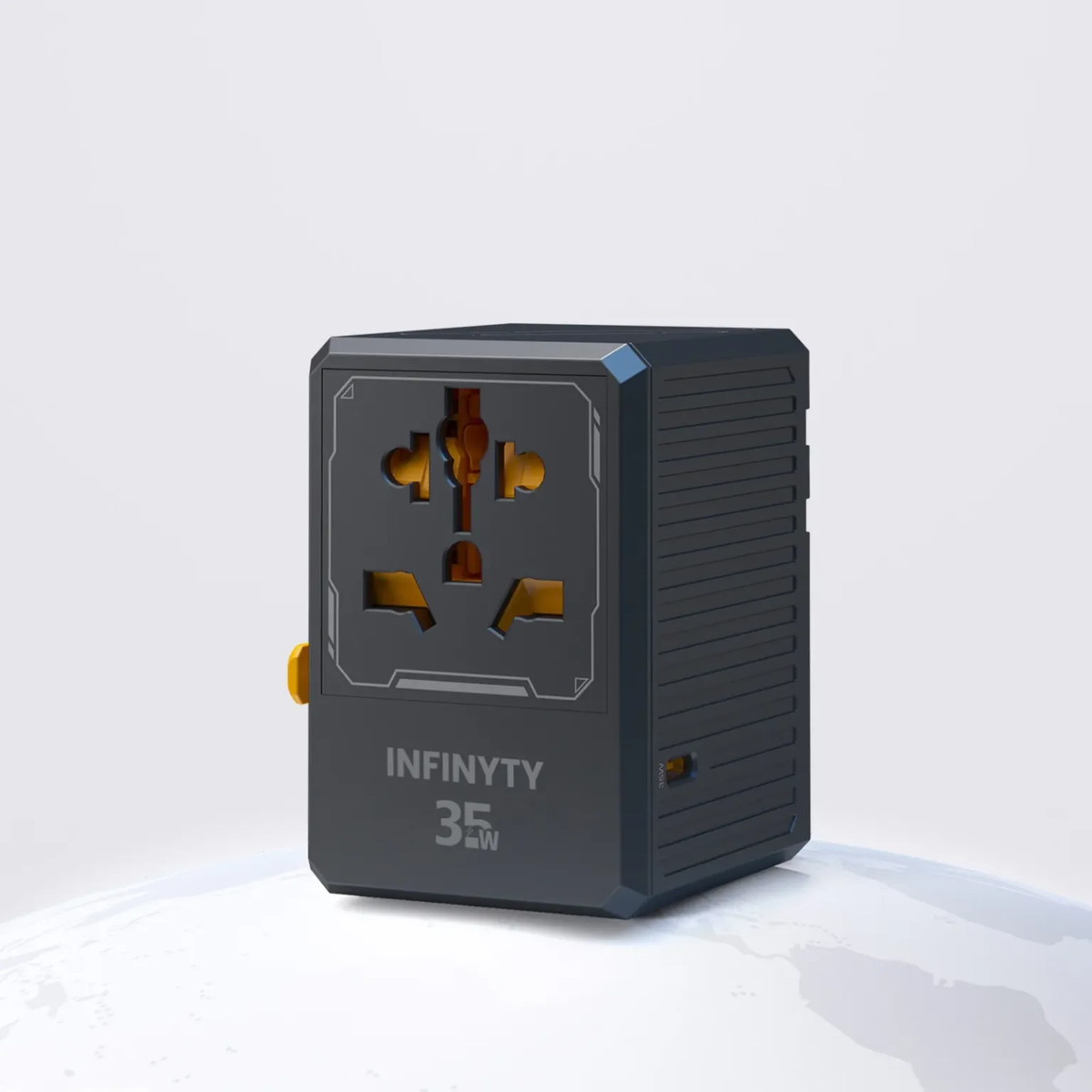 infyty ATLAS-35 Universal Travel Adapter Power Delivery 35W - Black