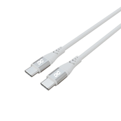 infyty DUO FLEX-I Silicone USB-C to USB-C Charging Cable 100W (1M) - White