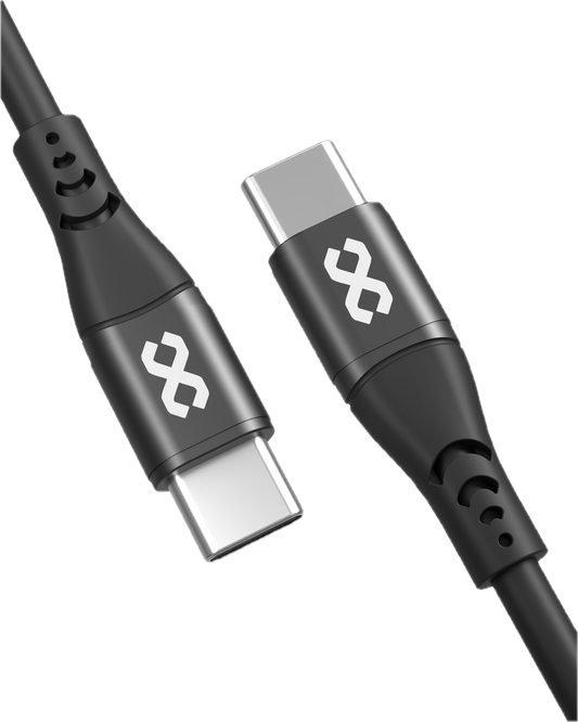 infyty FlLEXERA Silicone USB-C to Lightning Charging Cable 60W (1M) - Black