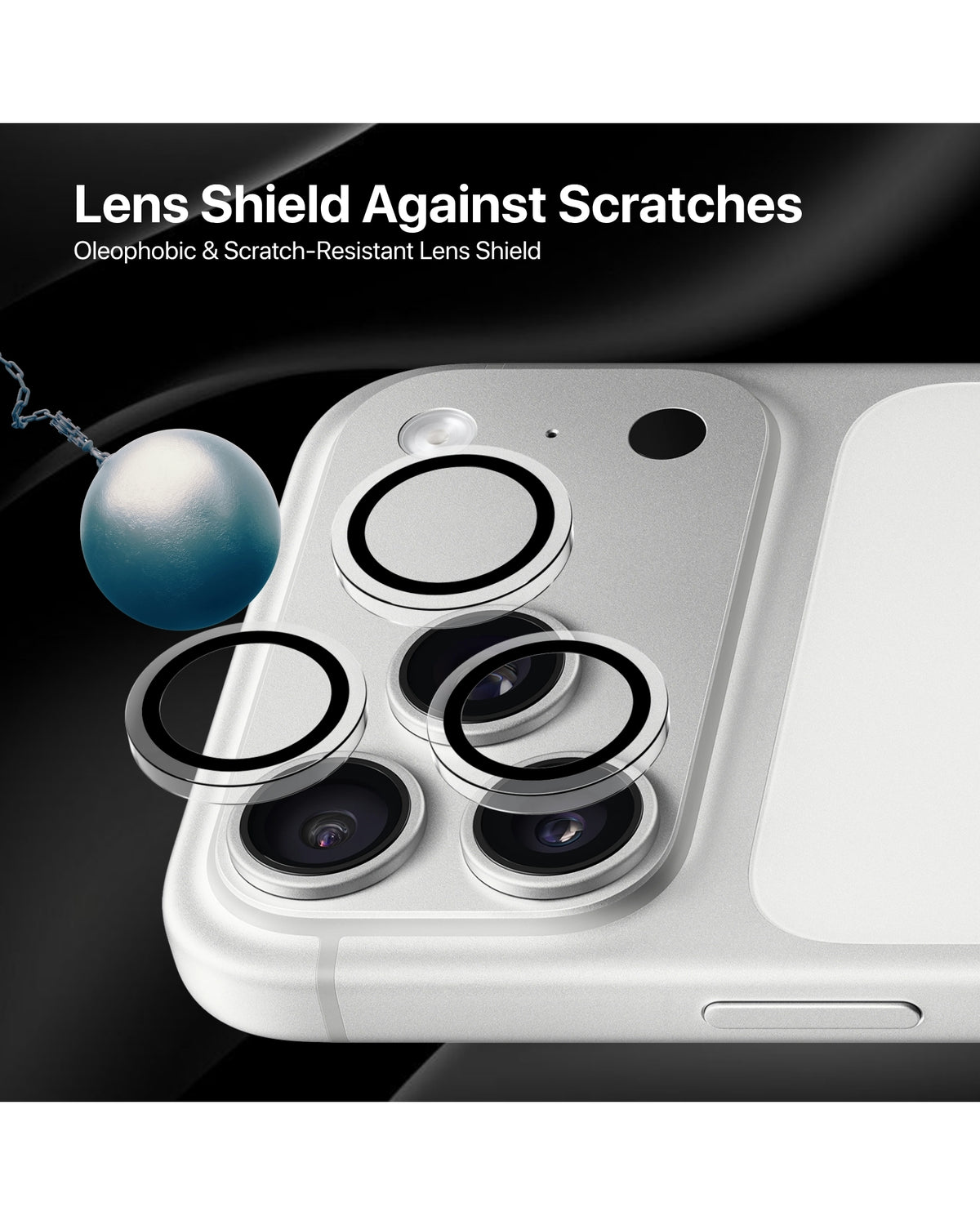 infyty GLINT Lens Protector for iPhone 18 Pro / 18 Pro Max - Transparent