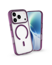infyty GLOVIO Clear Case with Colored Edges for iPhone 18 Pro Max - Burgundy