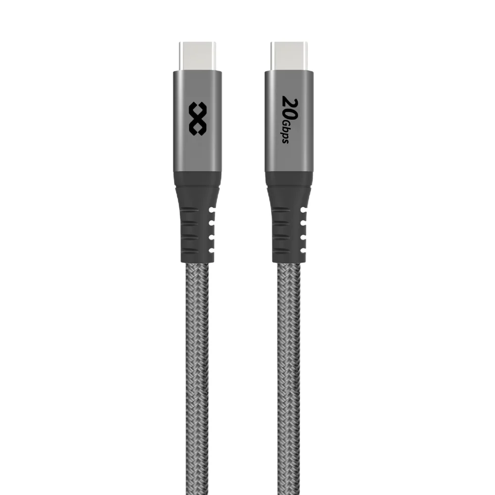 infyty INFINTY POWER G2 Nylon Braided USB-C to USB-C Charging Cable 240W (1.2M) - Grey