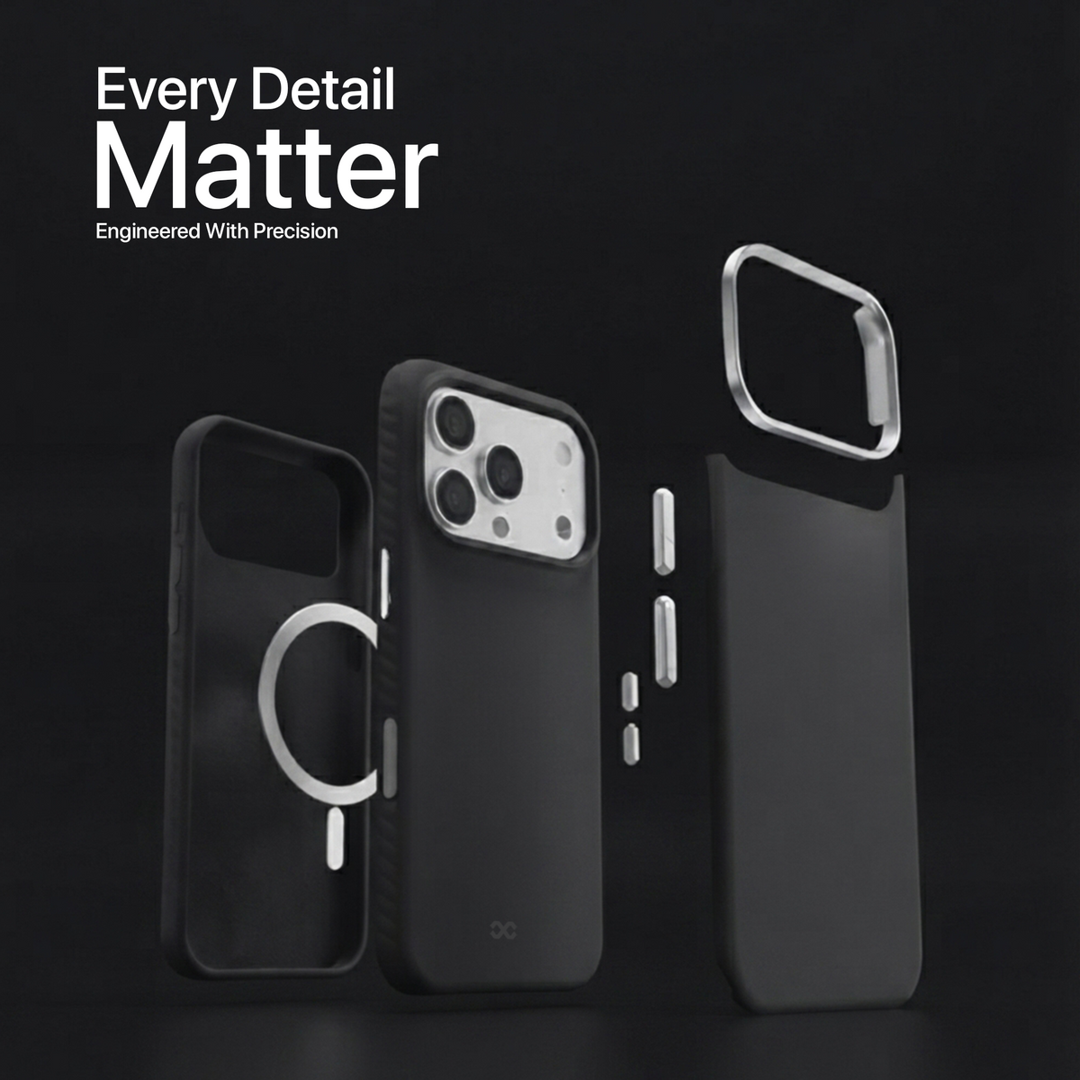infyty LAVIO Premium Soft Silicone Case for iPhone 18 Pro - Black