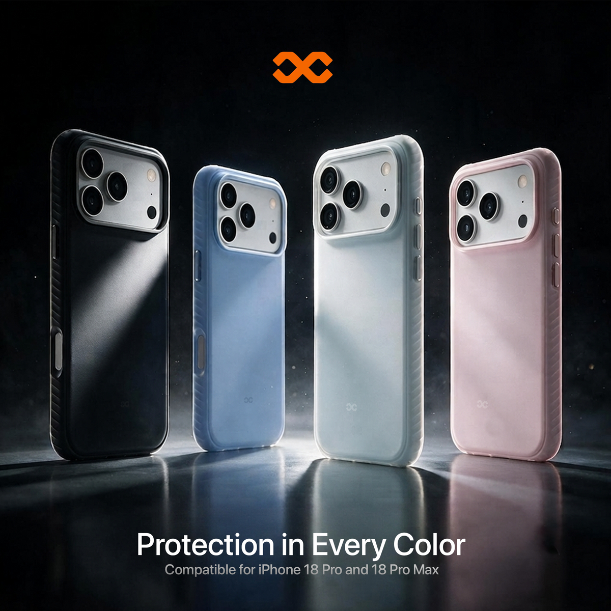 infyty LAVIO Premium Soft Silicone Case for iPhone 18 Pro Max - Grey