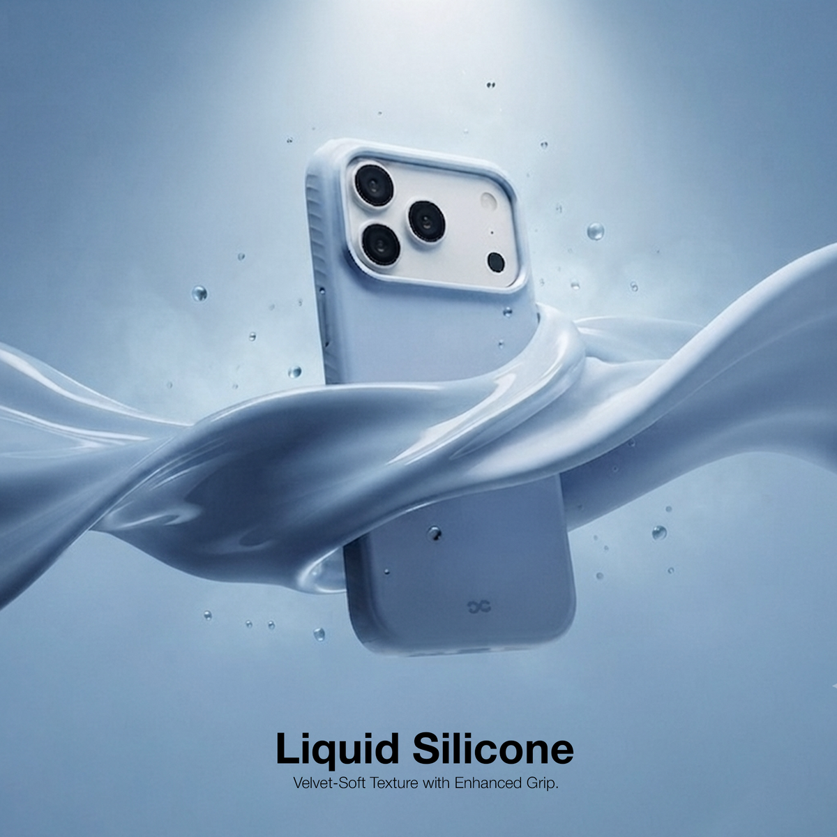 infyty LAVIO Premium Soft Silicone Case for iPhone 18 Pro Max - Light Blue