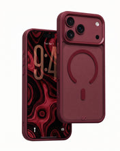 infyty MODO Frosted Soft Touch Case with Metallic Accents for iPhone 18 Pro Max - Burgundy