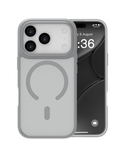 infyty MODO Frosted Soft Touch Case with Metallic Accents for iPhone 18 Pro Max - Grey