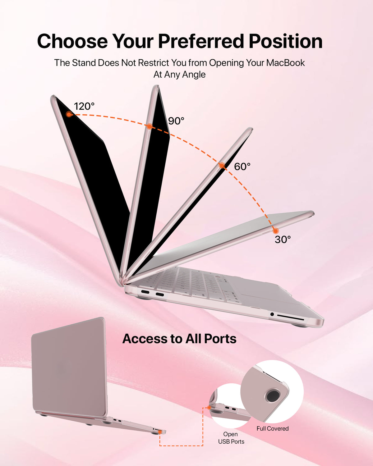 infyty NEONIX Rigid Frosted Shell Case for MacBook Neo - Blush Pink