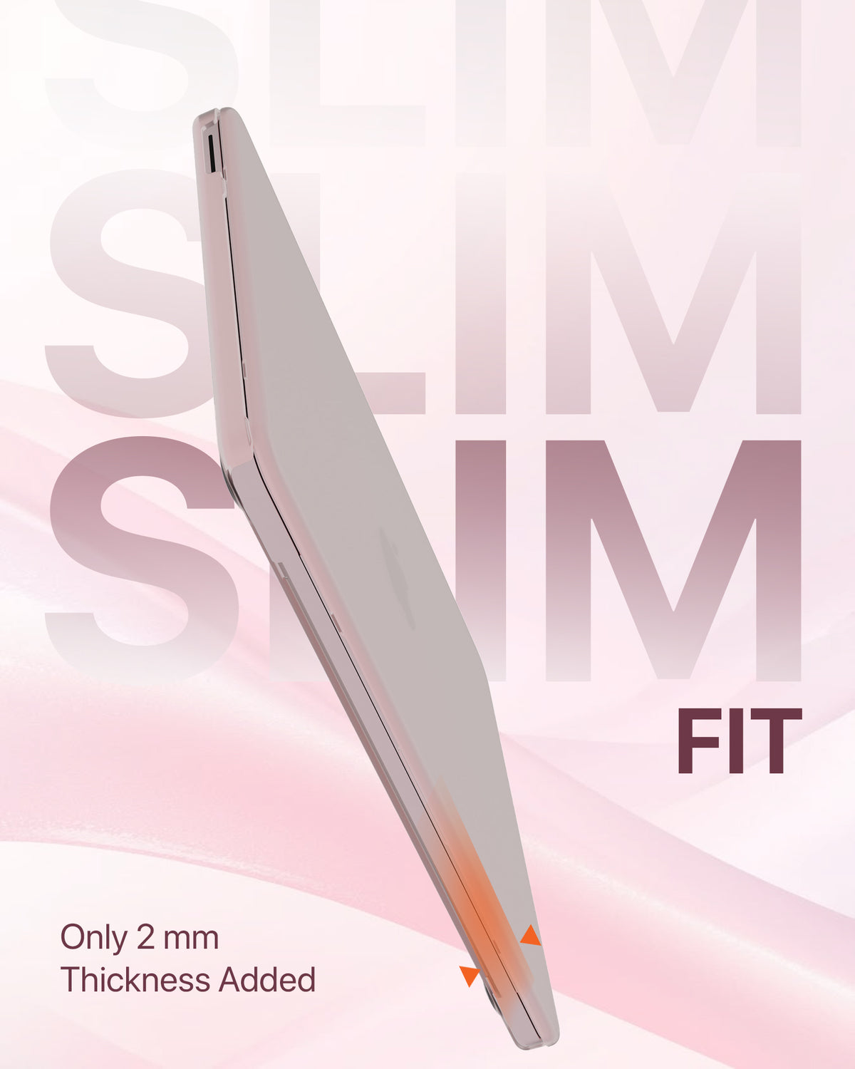 infyty NEONIX Rigid Frosted Shell Case for MacBook Neo - Blush Pink