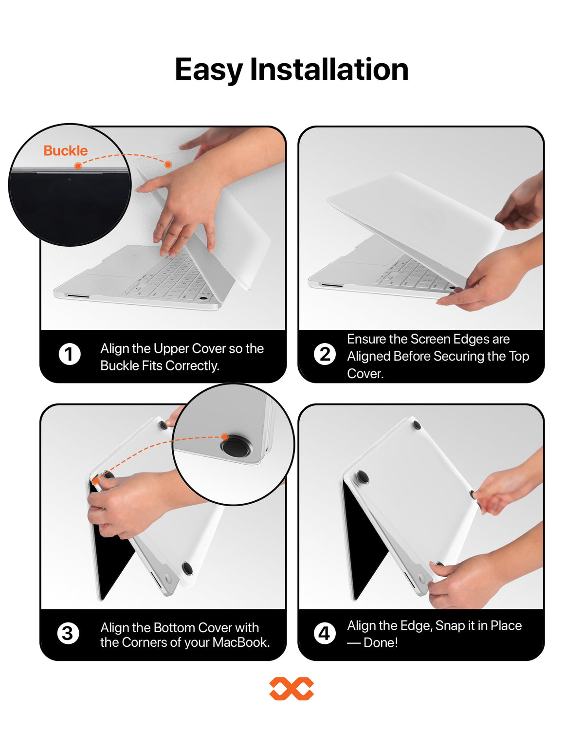 infyty NEONIX Rigid Frosted Shell Case for MacBook Neo - Clear