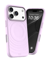 infyty QUIVERX Soft Silicone Ripple Case with Metallic Accents for iPhone 18 Pro - Lavender