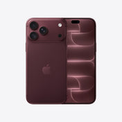Front and back view display of the iPhone 18 Pro Max 2TB Burgundy available at Tradeline.