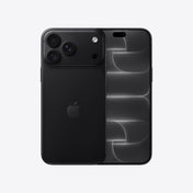 Front and back view display of the iPhone 18 Pro Max 512GB Black available at Tradeline.