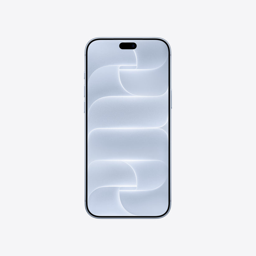 Front view of the iPhone 18 Pro Max 512GB Glacier smartphone from Tradeline Egypt.