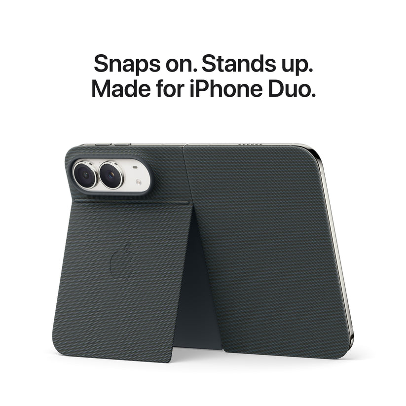 Snaps on and stands up accessory feature made for the iPhone Duo 2TB Star White from Tradeline.