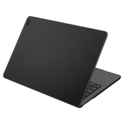 Quarterly open view of the ultra-thin LAUT HUEX tinted laptop shell for MacBook Air 15-inch 2023 in Frost Black from Tradeline Egypt.