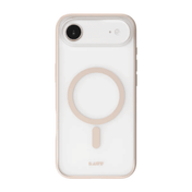 Front view displaying the screen bezels of the Laut HUEX PROTECT case for iPhone Air in Beige Gold at Tradeline.