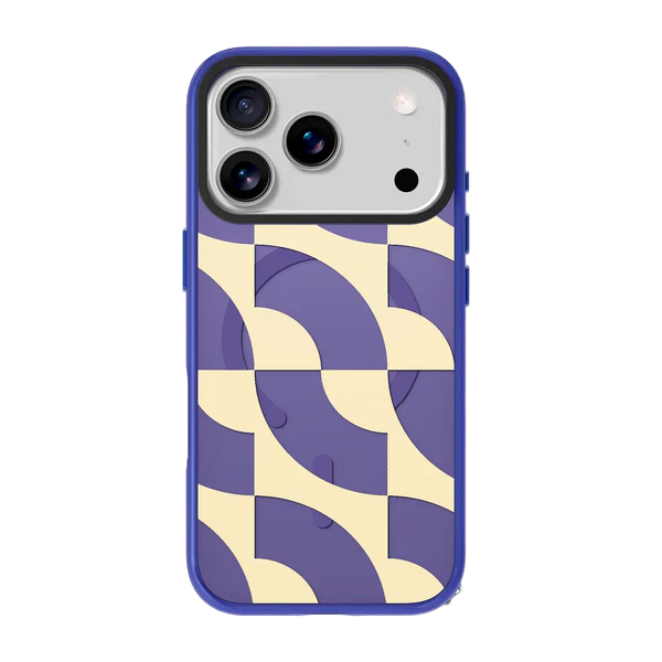 Rear view of the durable Laut KEYKO POP shockproof case for iPhone 17 Pro in Indigo Tide at Tradeline.