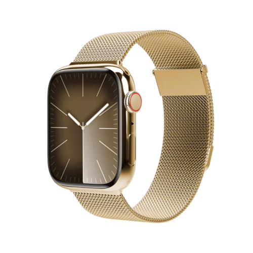 سوار فونماهلين ميلانيز لوب 2 لساعة أبل مقاس 40 / 41 / 42 ملم — ذهبي (Vonmahlen Milanese Loop 2 for Apple Watch 40 | 41 | 42mm - Gold)