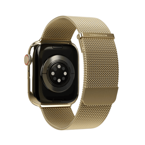 سوار فونماهلين ميلانيز لوب 2 لساعة أبل مقاس 40 / 41 / 42 ملم — ذهبي (Vonmahlen Milanese Loop 2 for Apple Watch 40 | 41 | 42mm - Gold)