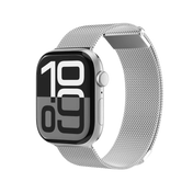 سوار فونماهلين ميلانيز لوب 2 لساعة أبل مقاس 44 / 45 / 46 / 49 ملم — فضي (Vonmahlen Milanese Loop 2 for Apple Watch 44 | 45 | 46 | 49mm - Silver)