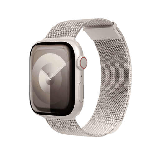 سوار فونماهلين ميلانيز لوب 2 لساعة أبل مقاس 44 / 45 / 46 / 49 ملم — شامبانيا (Vonmahlen Milanese Loop 2 for Apple Watch 44 | 45 | 46 | 49mm - Champagne)