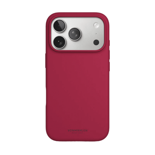 جراب سيليكون ناعم من vonmahlen لهاتف iPhone 17 Pro Max - أحمر