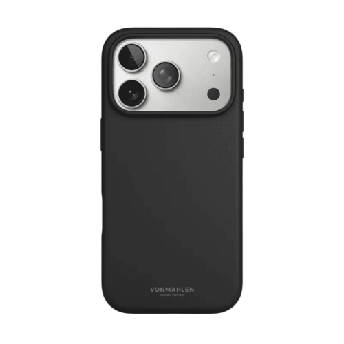 جراب سيليكون ناعم من Vonmahlen لهاتف iPhone 17 Pro Max - أسود