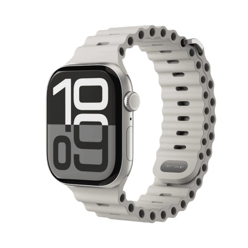 سوار فونماهلين ويف باند 2 لساعة أبل مقاس 42 / 44 / 45 / 49 ملم — كريمي (Vonmahlen Wave Band 2 for Apple Watch 42 | 44 | 45 | 49mm - Cream)