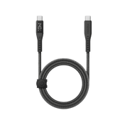 كابل ENERGEA Flow من USB-C إلى USB-C بقدرة 240 واط مع شاشة بطول 1.5 متر - أسود