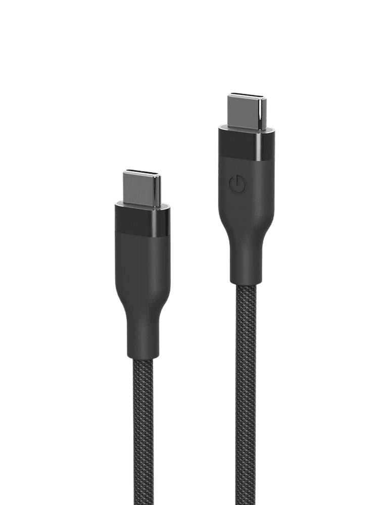 ENERGEA HELIX 100W USB-C to USB-C Magnetic Fast Charging Cable 1.5M - BLACK