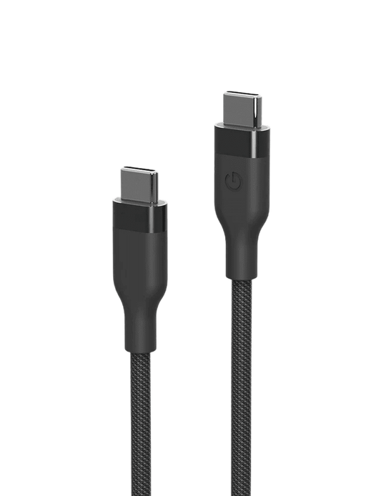 ENERGEA HELIX 100W USB-C to USB-C Magnetic Fast Charging Cable 1.5M - BLACK