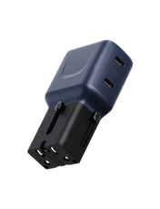ENERGEA TravelGo Adapter 45 With 2 Port USB-C 45W - BLUE BLACK