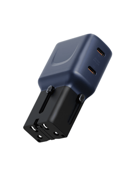 ENERGEA TravelGo Adapter 45 With 2 Port USB-C 45W - BLUE BLACK
